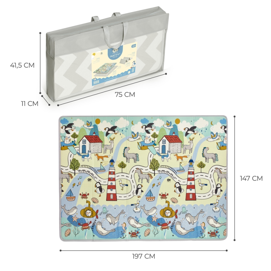 KINDERKRAFT - Speelmat voor kinderen MATTY 2