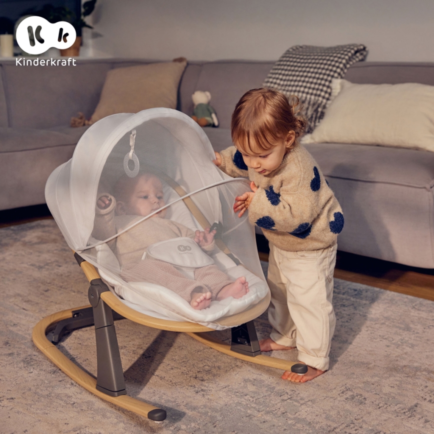 KINDERKRAFT - Transat pour bébé ELSU gris