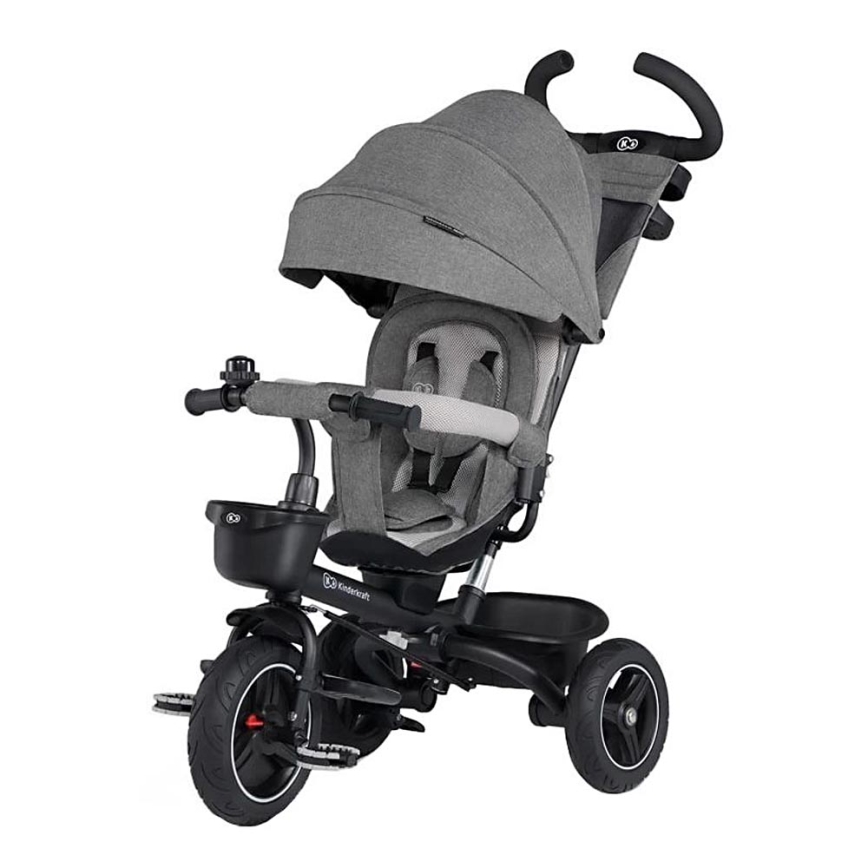 KINDERKRAFT - Tricycle enfant 5en1 SPINSTEP gris