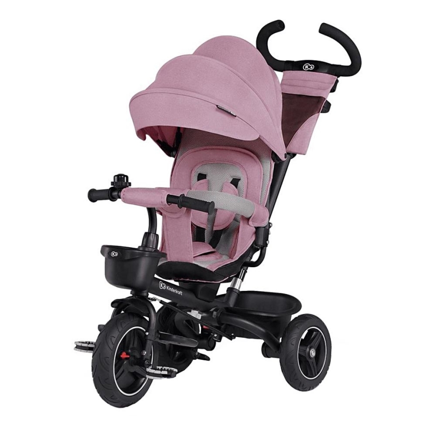 KINDERKRAFT - Tricycle enfant 5en1 SPINSTEP rose