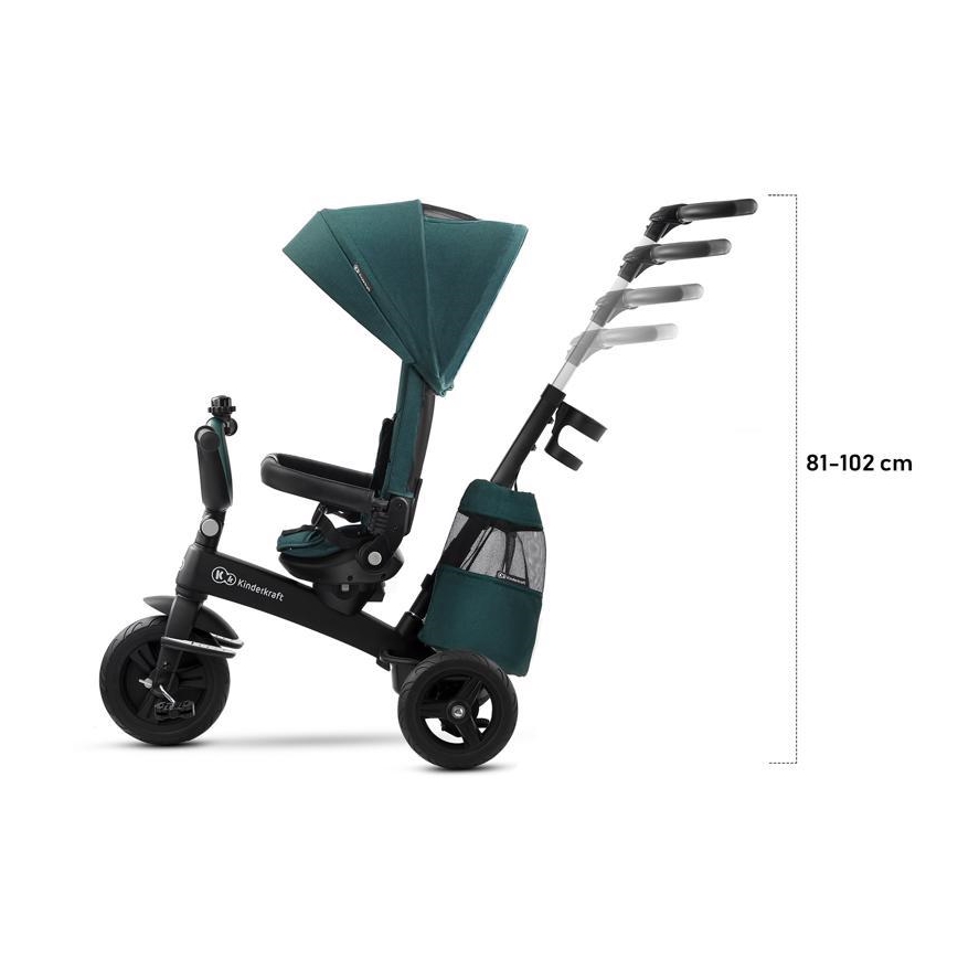 KINDERKRAFT - Tricycle pour enfants 5v1 EASYTWIST rose/noir