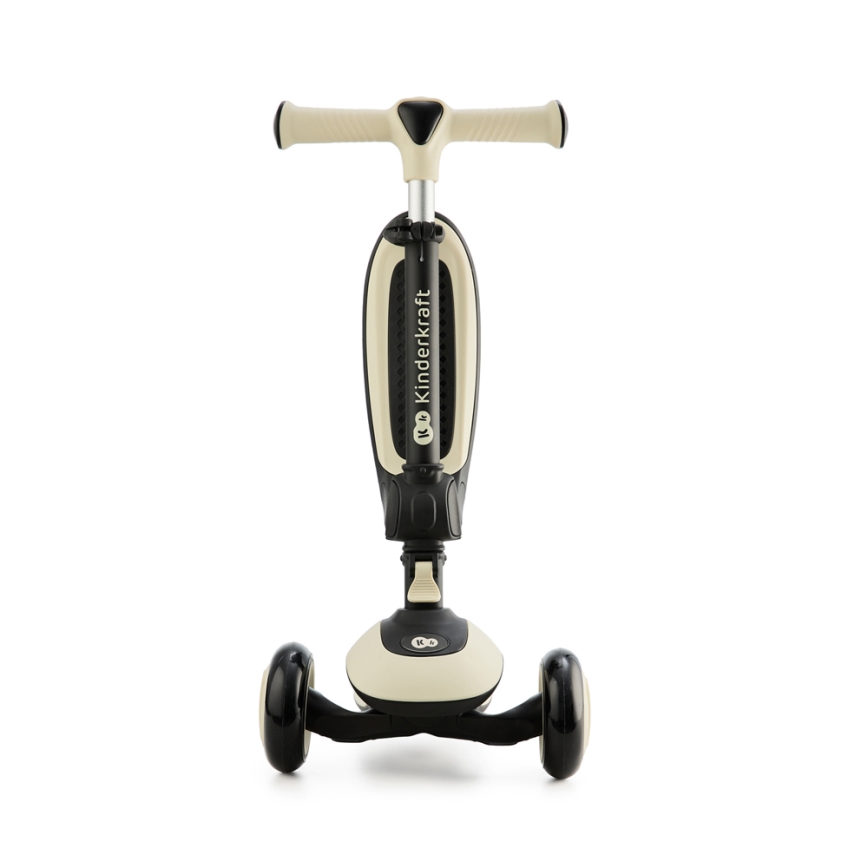 KINDERKRAFT - Trottinette enfant 2en1 HALLEY Stone blanc