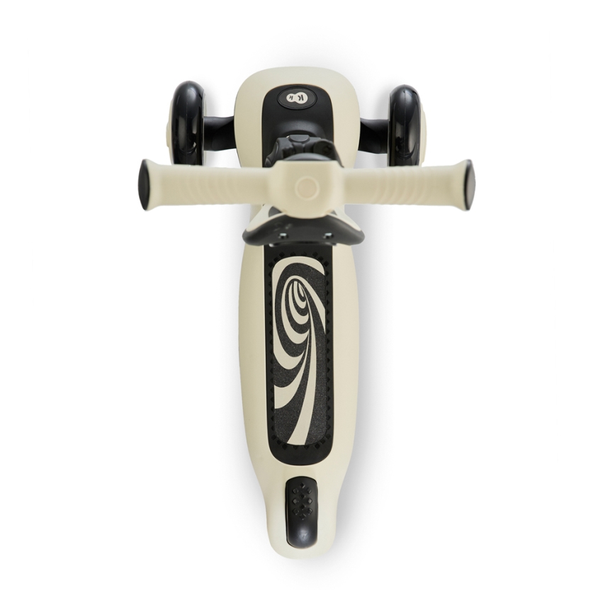 KINDERKRAFT - Trottinette enfant 2en1 HALLEY Stone blanc