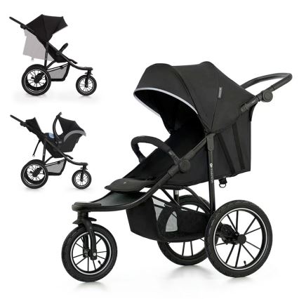 KINDERKRAFT - Wandelwagen HELSI2 zwart