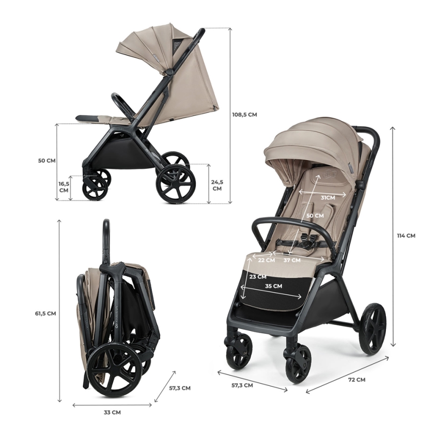 KINDERKRAFT - Wandelwagen LOOM beige