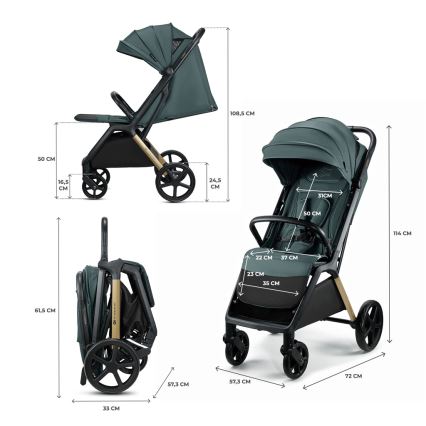 KINDERKRAFT - Wandelwagen LOOM groen