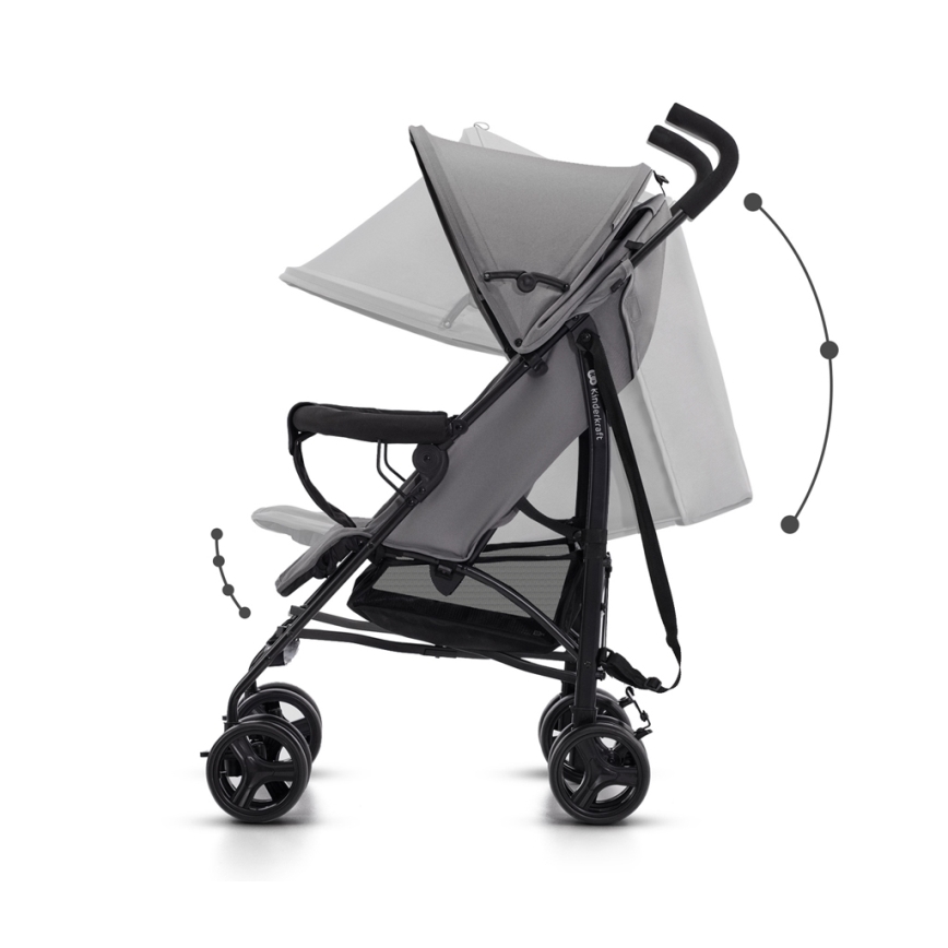 KINDERKRAFT - Wandelwagen TIK Stone grijs