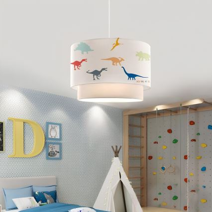 Kinderlamp CANDY 1xE27/40W/230V wit/veelkleurig