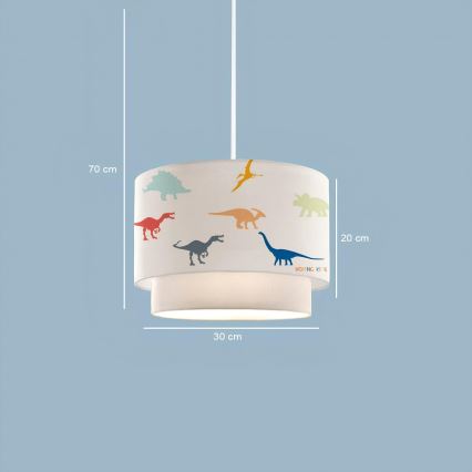 Kinderlamp CANDY 1xE27/40W/230V wit/veelkleurig