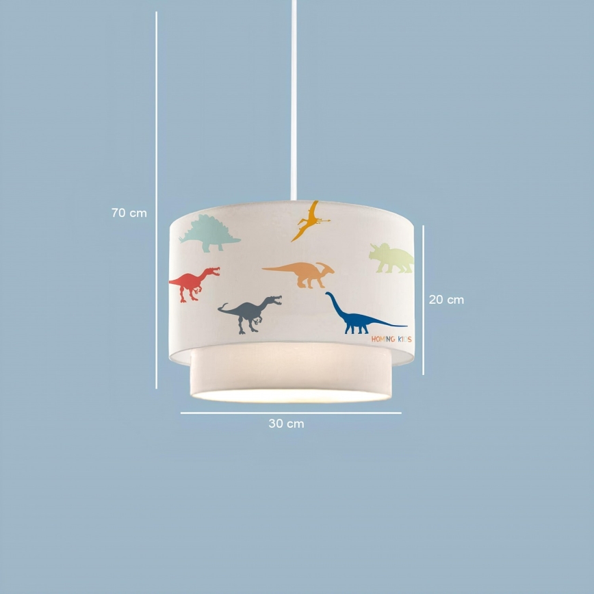 Kinderlamp CANDY 1xE27/40W/230V wit/veelkleurig