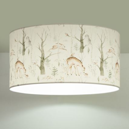 Kinderplafondlamp KIDS ROOM 1xE27/60W/230V Ø 40 cm met dierenmotief
