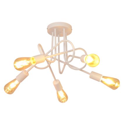 Kinderplafondlamp OXFORD 5xE27/15W/230V wit
