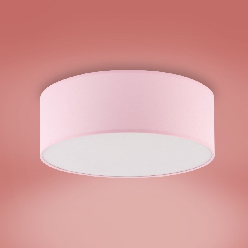 Kinderplafondlamp RONDO KIDS 4xE27/15W/230V roze