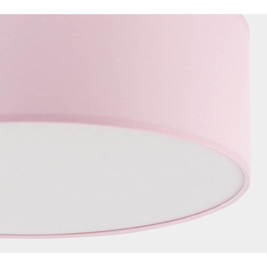 Kinderplafondlamp RONDO KIDS 4xE27/15W/230V roze