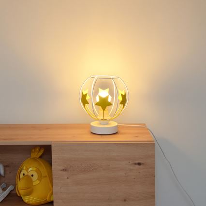 Kindertafel lamp STARS 1xE27/15W/230V geel/wit