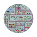 Kindervloerkleed STELLA STREETS 120 cm turkoois/stad