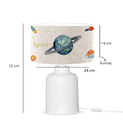 Kindlamp CANDY 1xE27/40W/230V wit/kleurig