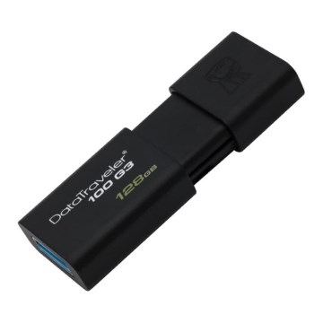 Kingston - Clef USB DATATRAVELER 100 G3 USB 3.0 128GB noire