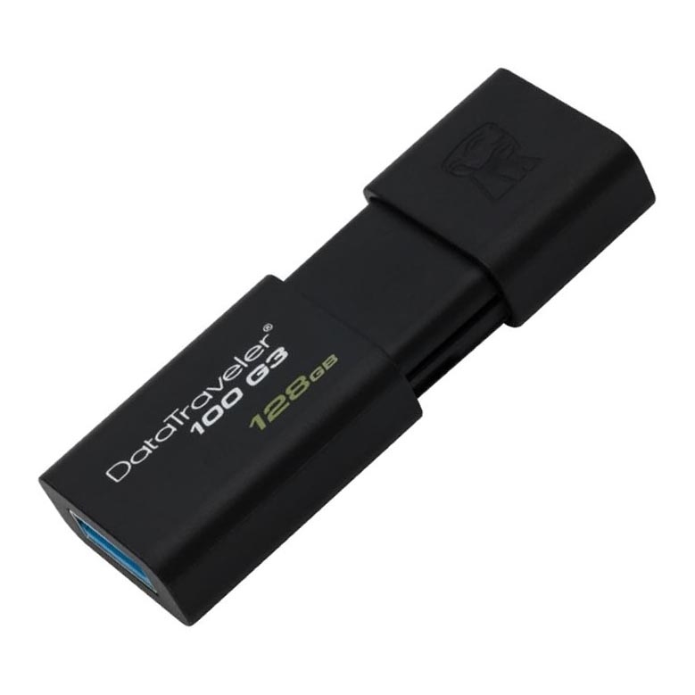 Kingston - Clef USB DATATRAVELER 100 G3 USB 3.0 128GB noire
