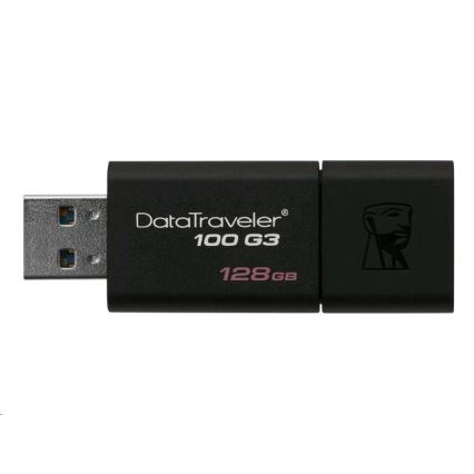 Kingston - USB Stick DATATRAVELER 100 G3 USB 3.0 128GB zwart