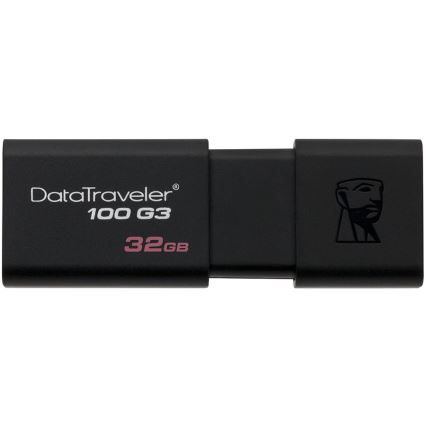 Kingston - Clef USB DATATRAVELER 100 G3 USB 3.0 32GB noir