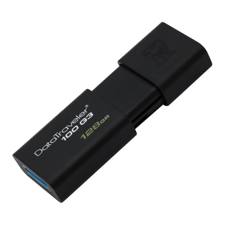 Kingston - USB Stick DATATRAVELER 100 G3 USB 3.0 128GB zwart