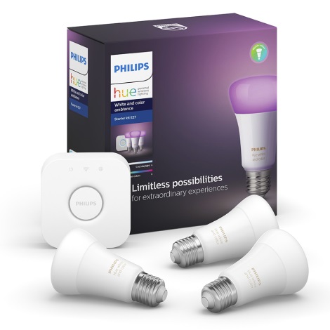 Philips Hue White Set E27 Bluetooth - Éclairage connecté