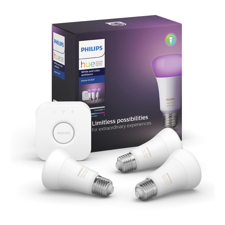 Philips Hue White Set E27 Bluetooth - Éclairage connecté