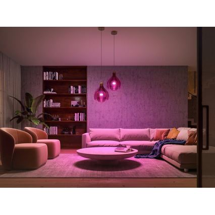 Pack de démarrage Philips Hue WHITE AND COLOR AMBIANCE — 3 ampoules E27 9W 230V 2000–6500K + pont Hue