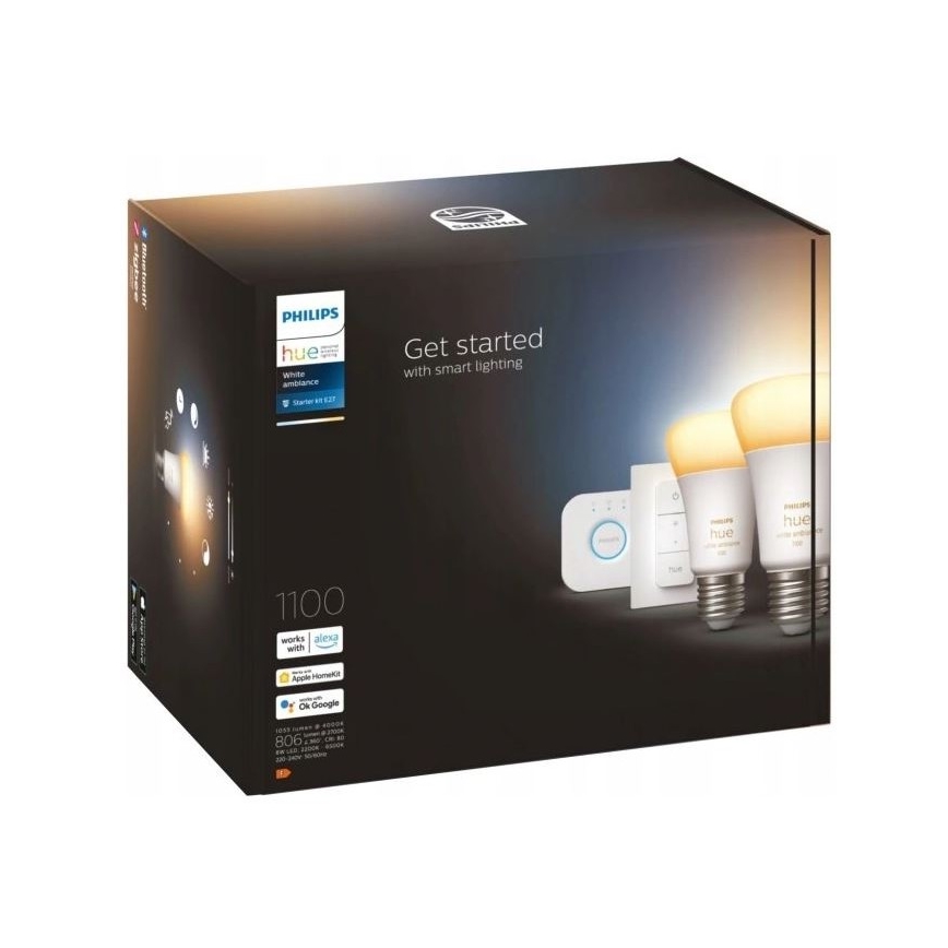 Ampoules Philips hue White Ambiance kit de démarrage à intensité