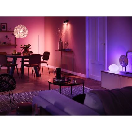 Kit de démarrage Philips Hue WHITE AND COLOR AMBIANCE 2xE27/9W/230V 2200-6500K + prise connectée, Hue Bridge et interrupteur variateur