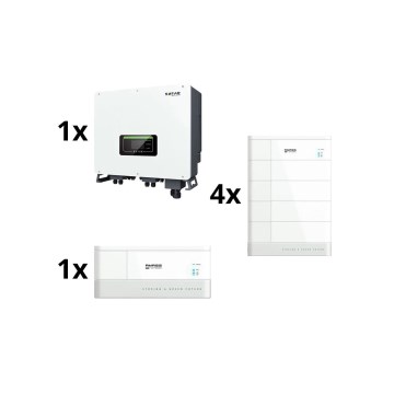 Kit solaire : SOFAR Convertisseur solaire hybride 6kW + module batterie AMASSTORE 10,24kWh avec socle avec unité de contrôle de la batterie