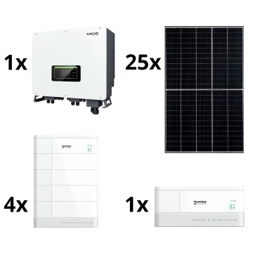 Kit solaire SOFAR Solar -10kWp RISEN + convertisseur hybride 3p + batterie 10,24 kWh