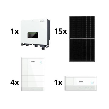 Kit solaire SOFAR Solar - 6kWp JINKO + 6kW SOFAR convertisseur hybride 3p + batterie 10,24 kWh