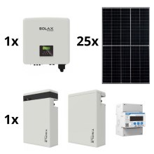 Kit solaire : SOLAX Power - 10kWp RISEN + convertisseur 10kW SOLAX 3f + batterie 11,6 kWh