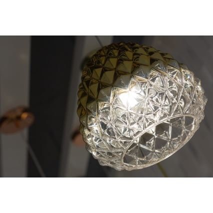 Hanglamp aan een koord DIAMOND 1xE27/11W/230V gouden