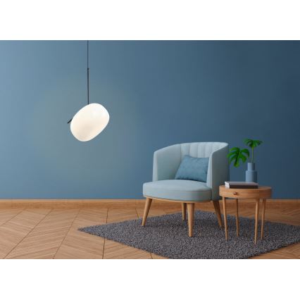 Hanglamp aan een koord VESTA 1xE27/7W/230V wit