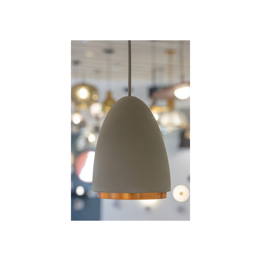 Suspension filaire CONCRETE 1xGU10/5W/230V gris/cuivre