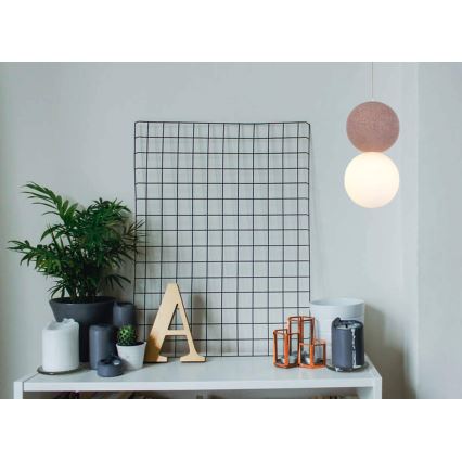 Hanglamp aan een koord STRING 1xG9/4W/230V roze