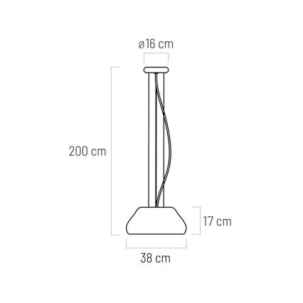 LED aan een koord PADDY LED/24W/230V wit