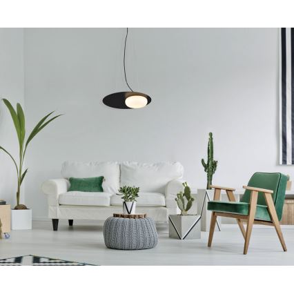 LED-kroonluchter aan kabel PETIT LED/12W/230V zwart