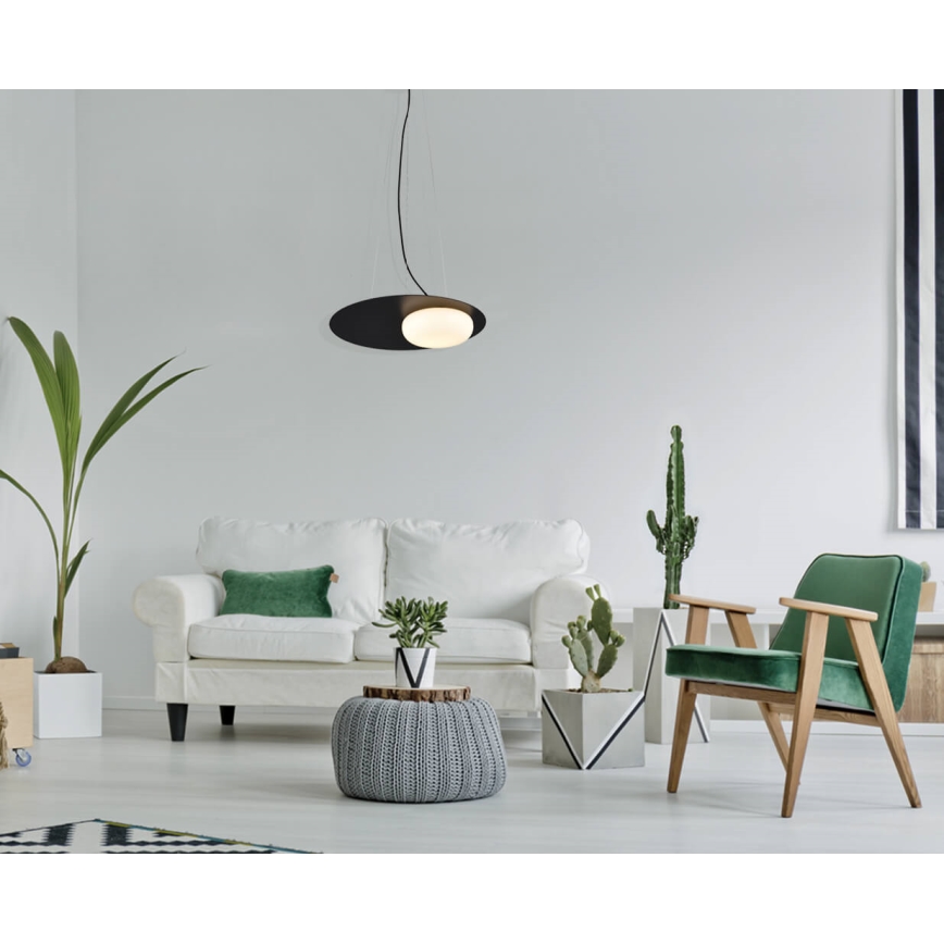 LED-kroonluchter aan kabel PETIT LED/12W/230V zwart