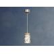 Suspension filaire SHOCK LED/5W/230V chrome brillant/bois