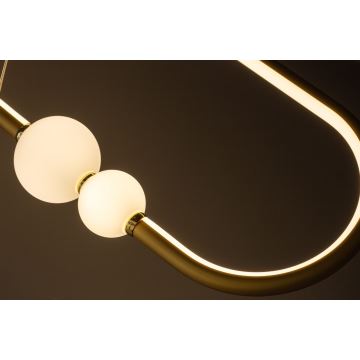 Dimbare Hanglamp aan een koord JUNIPER LED/47,5W/230V goud + AB