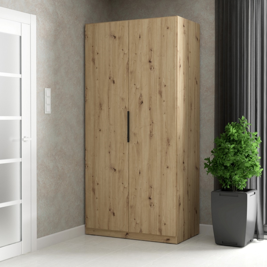 Kledingkast MARO 100x213 cm artisan eiken
