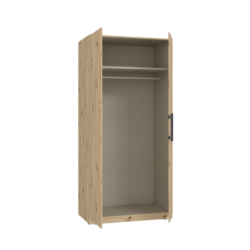 Kledingkast MARO 100x213 cm artisan eiken