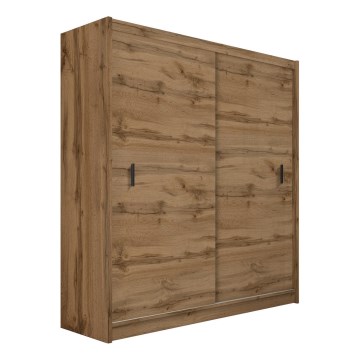 Kledingkast met schuifdeuren SAPHIRA 203x215 cm eiken wotan