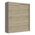 Kledingkast met schuifdeuren SAPHIRA 203x215 cm Sonoma eik
