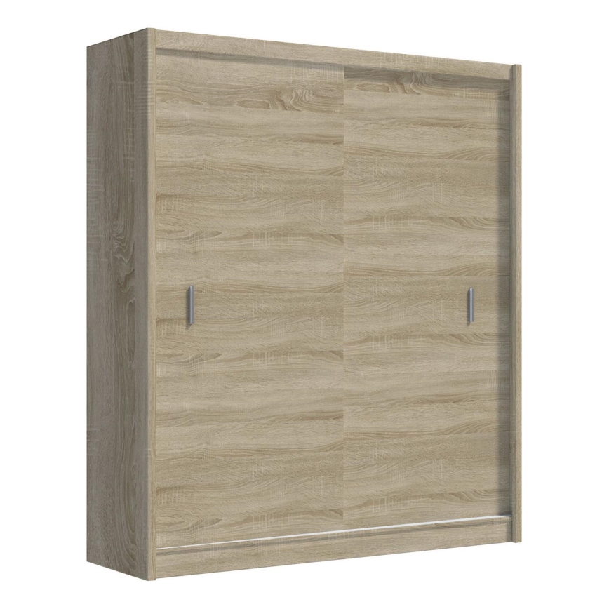 Kledingkast met schuifdeuren SAPHIRA 203x215 cm Sonoma eik