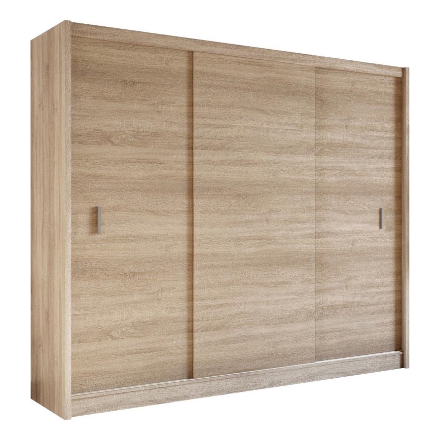 Kledingkast met schuifdeuren SAPHIRA 250x215 cm Sonoma eik